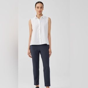 Eileen Fisher Washable Stretch Crepe Pant Slim Fit, Ankle Length